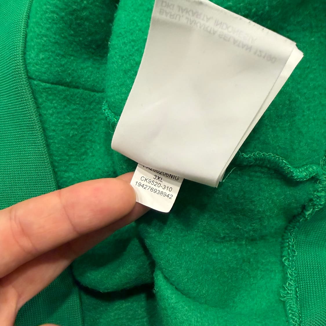 [3XL] 조던 빅로고 에어 그린 후드티 B226 상품이미지7