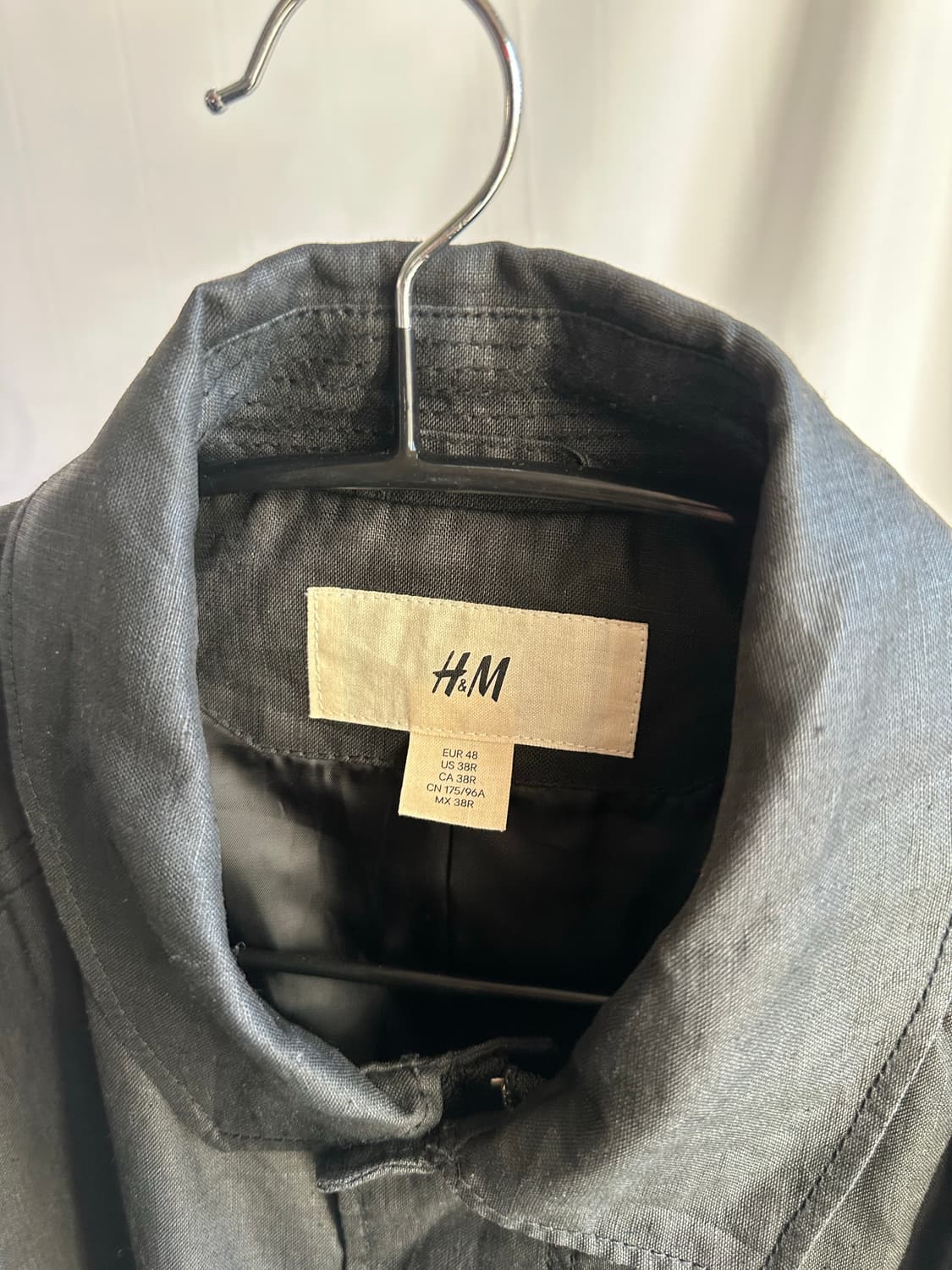 H&M 워시드 린넨 코트  상품이미지3