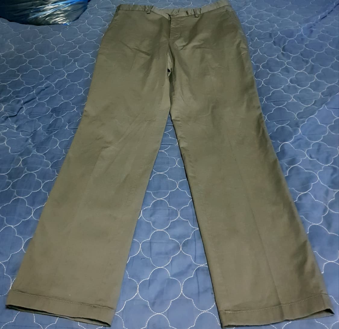 올젠 스탠다드핏 스트레치 가먼츠 반밴딩 치노팬츠 딥그레이 (34) 상품이미지1