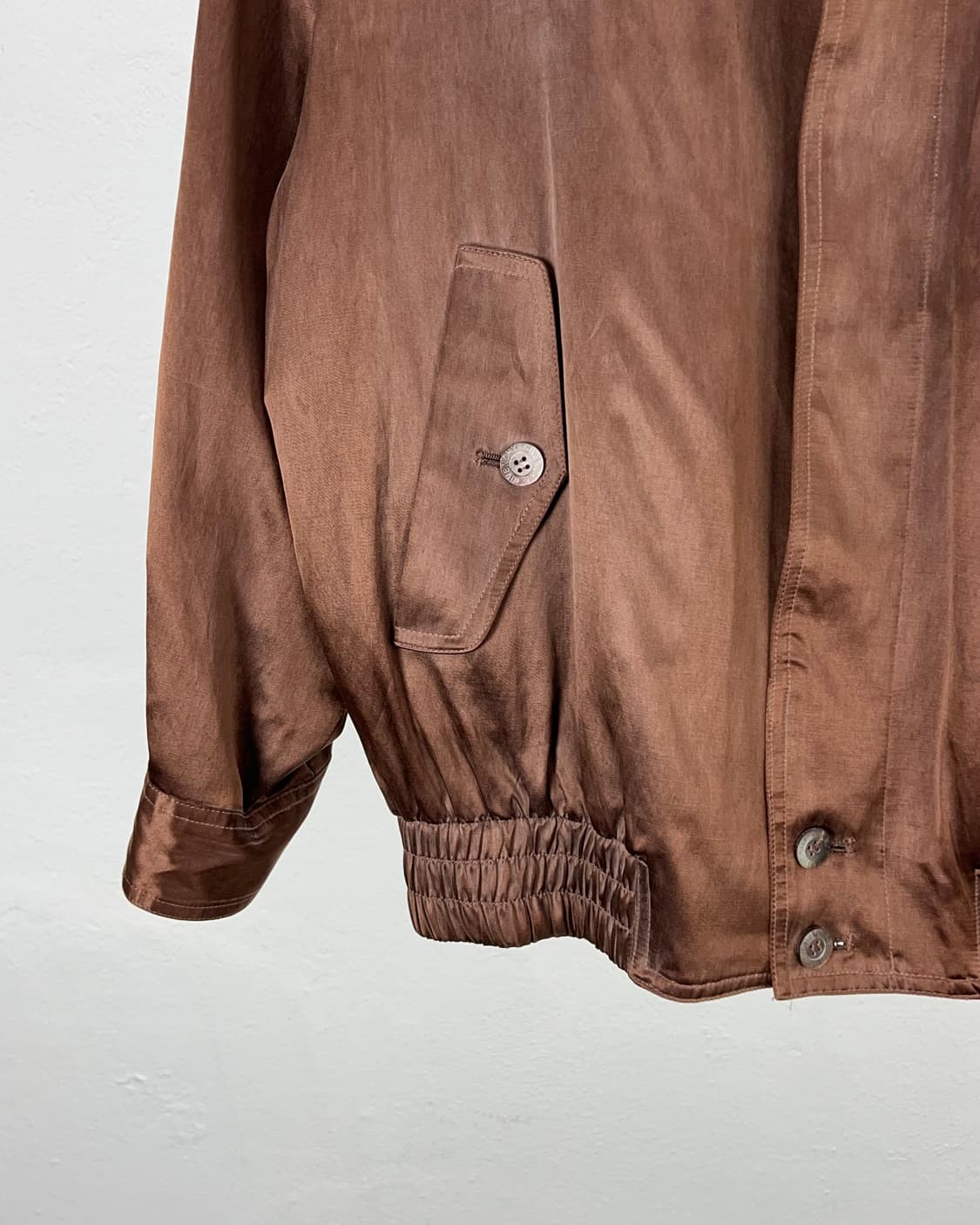 지방시 카멜 사틴 벨로어 드리즐러 블루종 자켓 상품이미지4