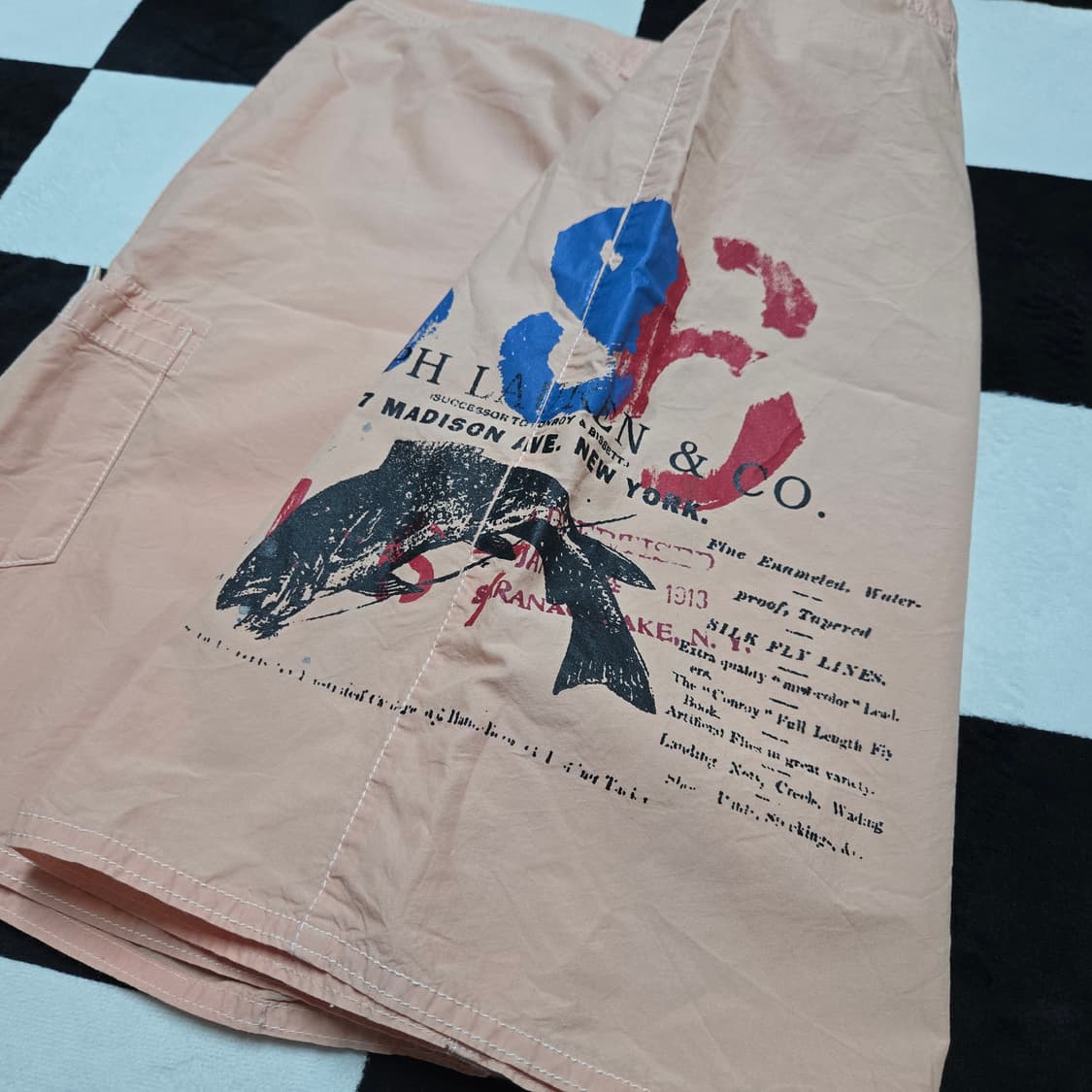 36 폴로랄프로렌 피싱 그래픽 스윔팬츠 스윔웨어 핑크 상품이미지3