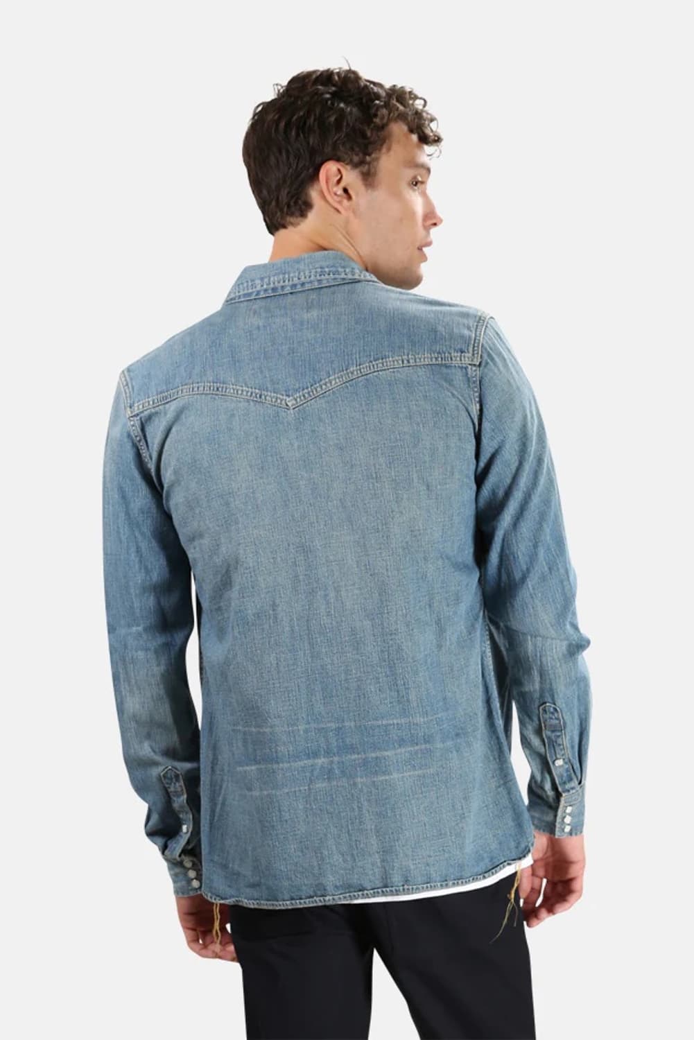 BLUE REMI RELIEF DENIM WESTERN SHIRT 상품이미지6