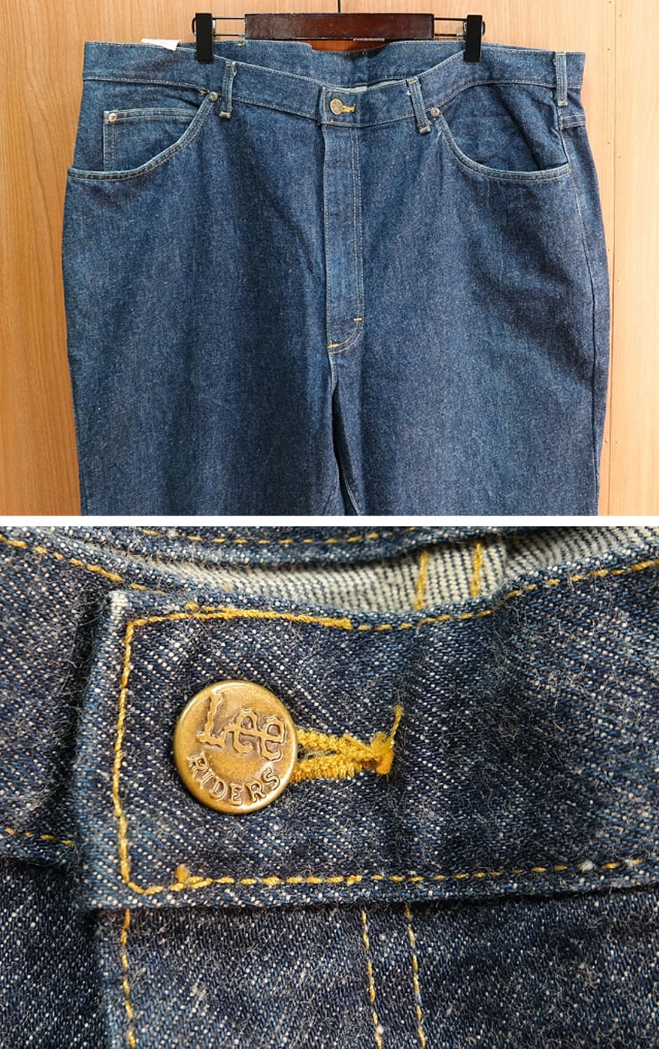 80s 미국산 Lee 빅  사이즈 빈티지 데님  상품이미지3