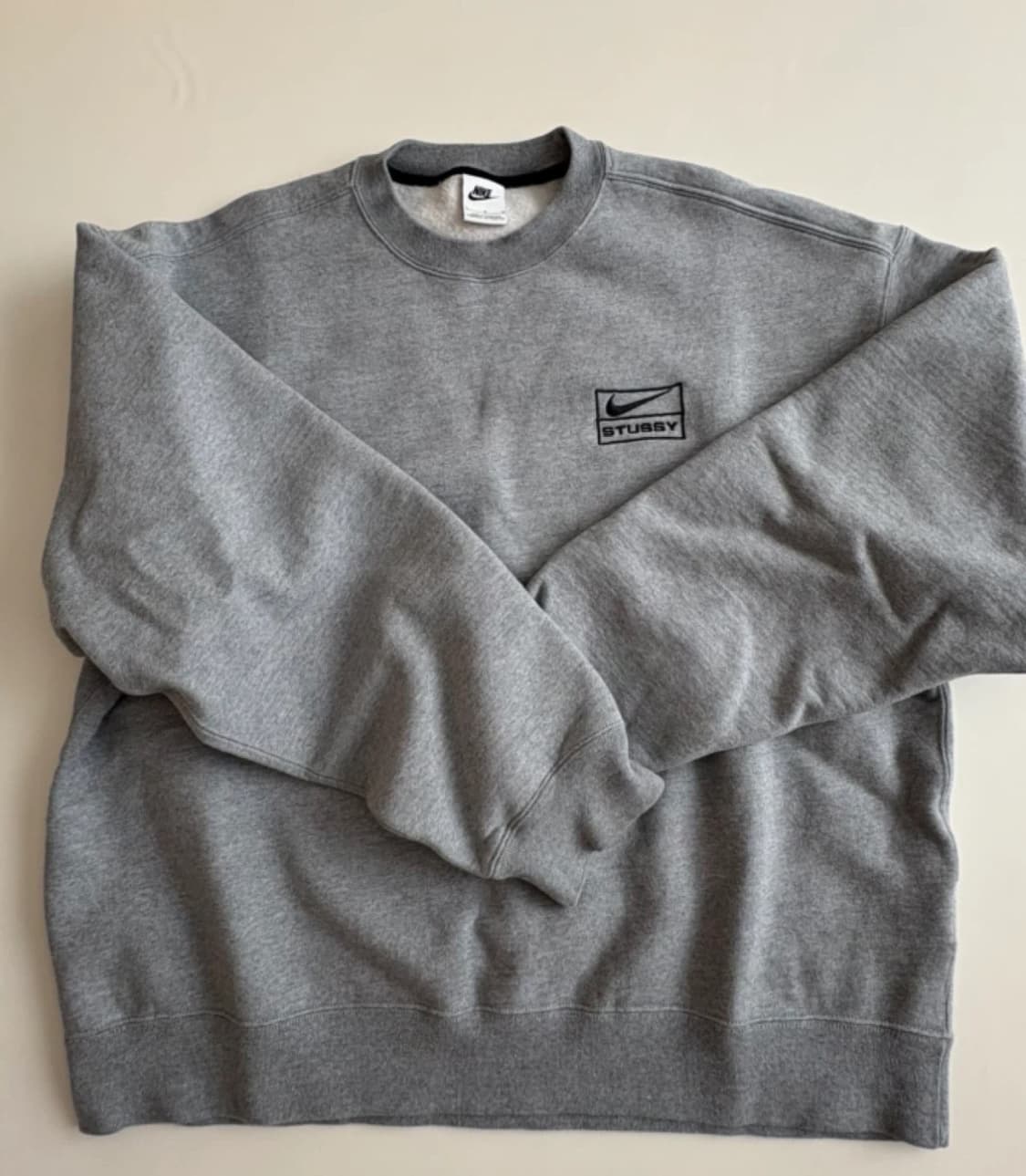 나이키 스투시 콜라보 맨투맨 회색 L 상품이미지1