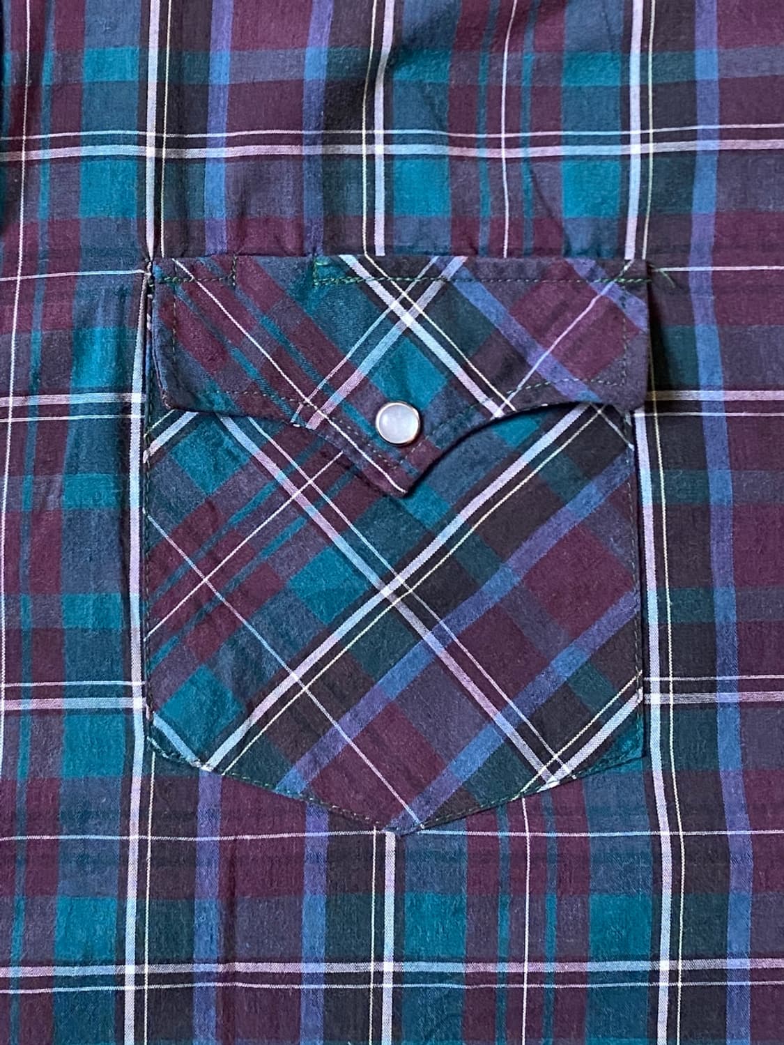 포켓 체크 셔츠 Made in U.S.A (Man 2XL) AB0230 상품이미지7
