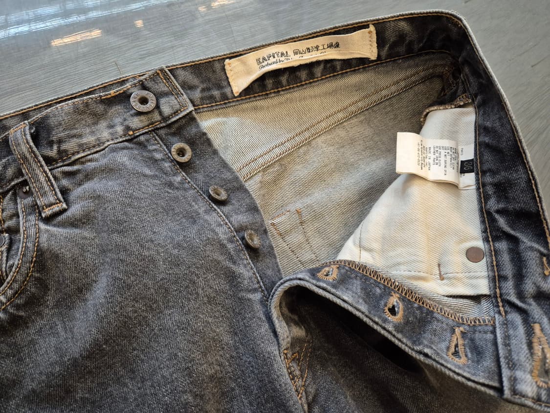 캐피탈 14oz 블랙데님5p 몽키 시스코 젬스톤 데님 팬츠 상품이미지7
