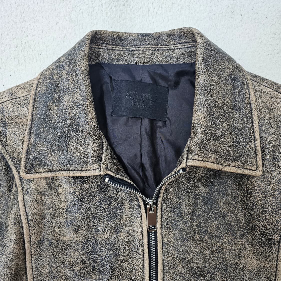스튜디오테이블 양가죽 워싱 레더자켓 상품이미지2