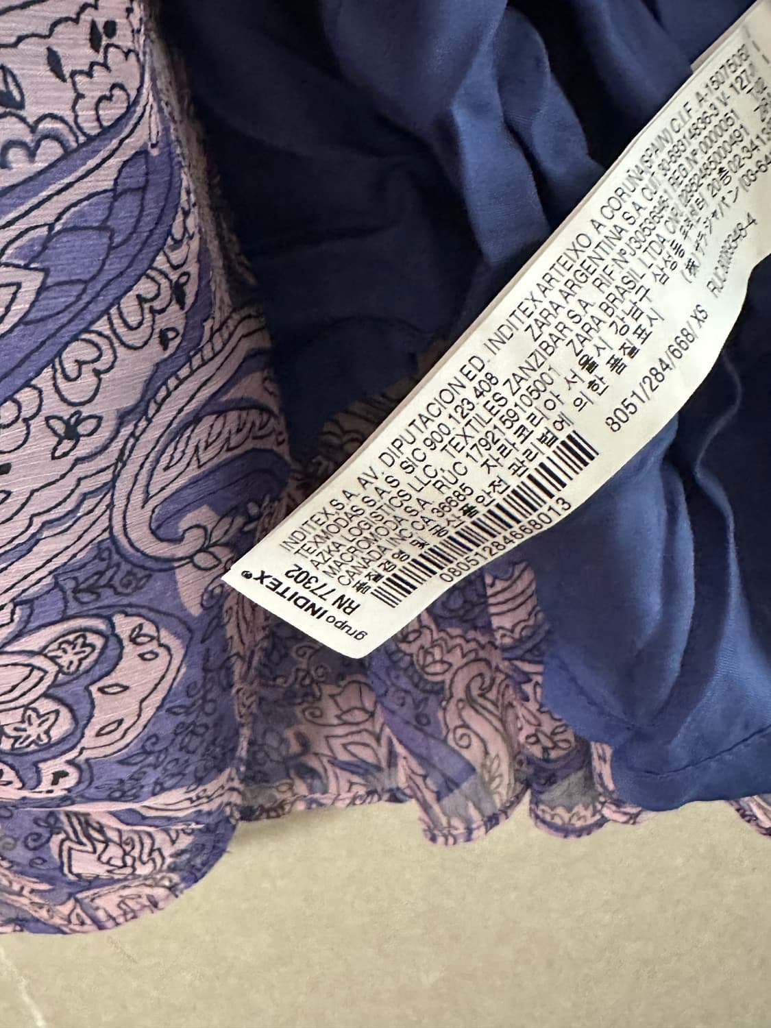 ZARA 플로럴 홀터넥 미니원피스 XS 상품이미지5