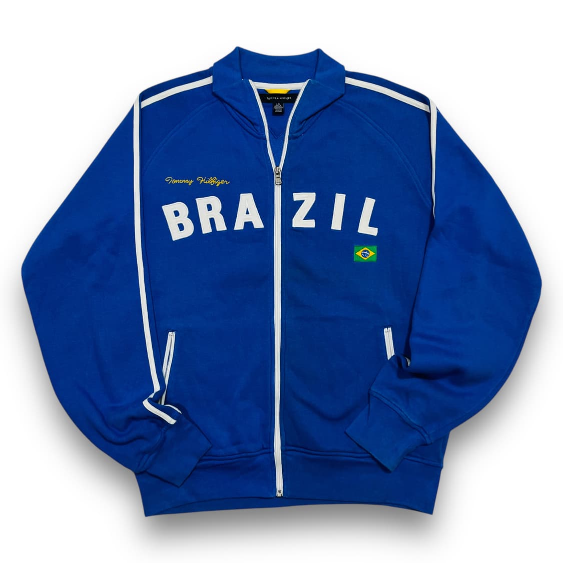 타마 힐피거 브라질 로고 빈티지 축구 코튼 자켓 상품이미지1