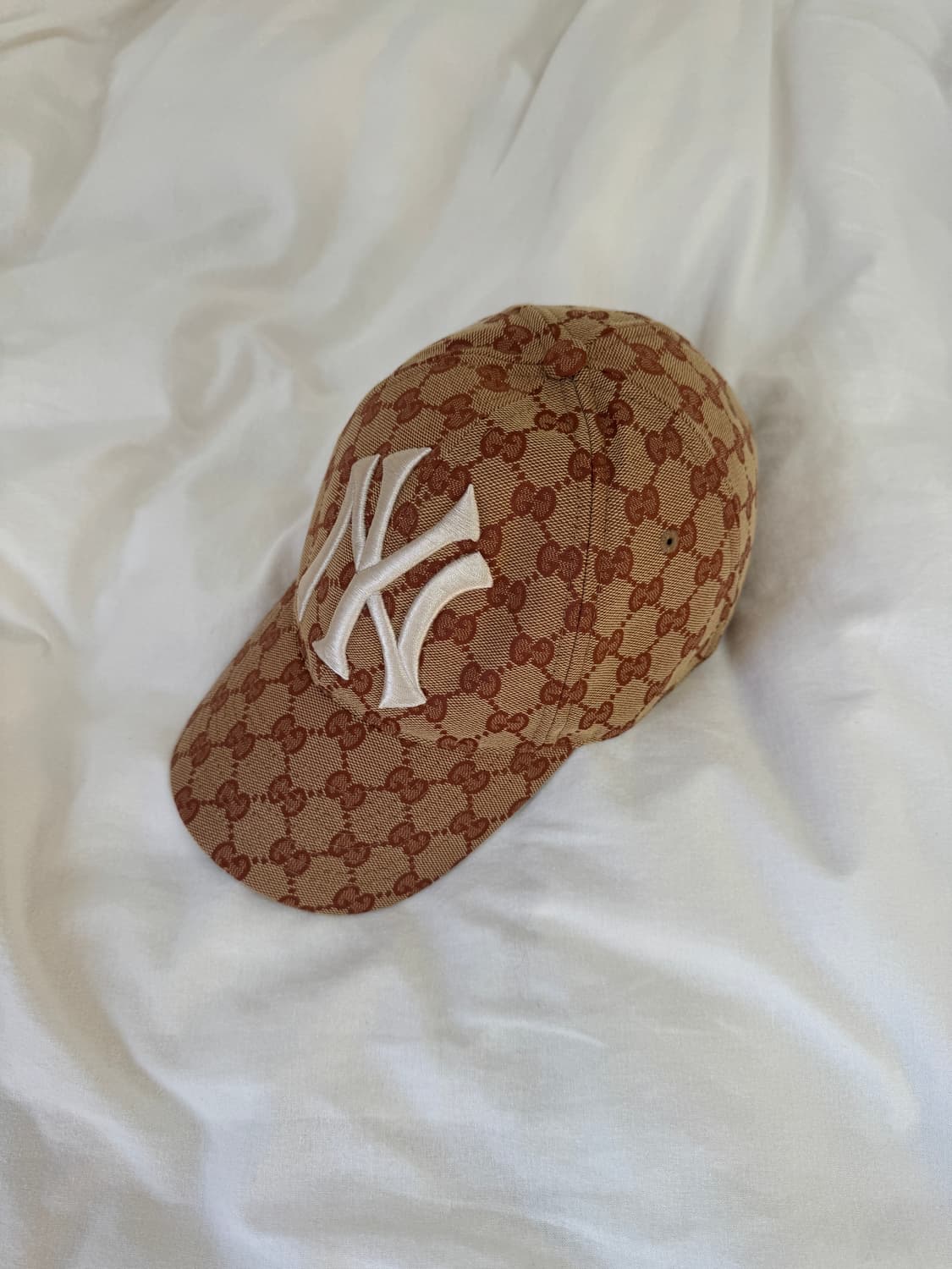 구찌)NY 양키스 볼캡 모자 GG 패턴 볼캡 상품이미지1