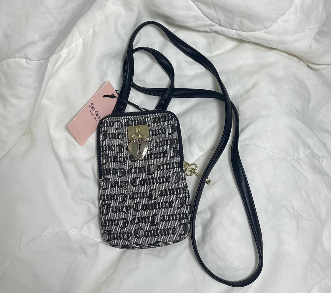 쥬시꾸뛰르 하트 체인 빈티지 열쇠 가방 y2k 소형 크로스 백 갸루 상품이미지1