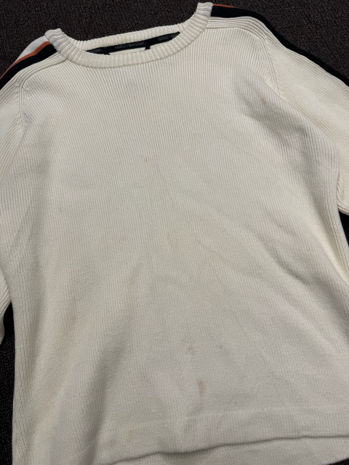 OS)할리데이비슨 빈티지 크림 여성 니트 상품이미지2