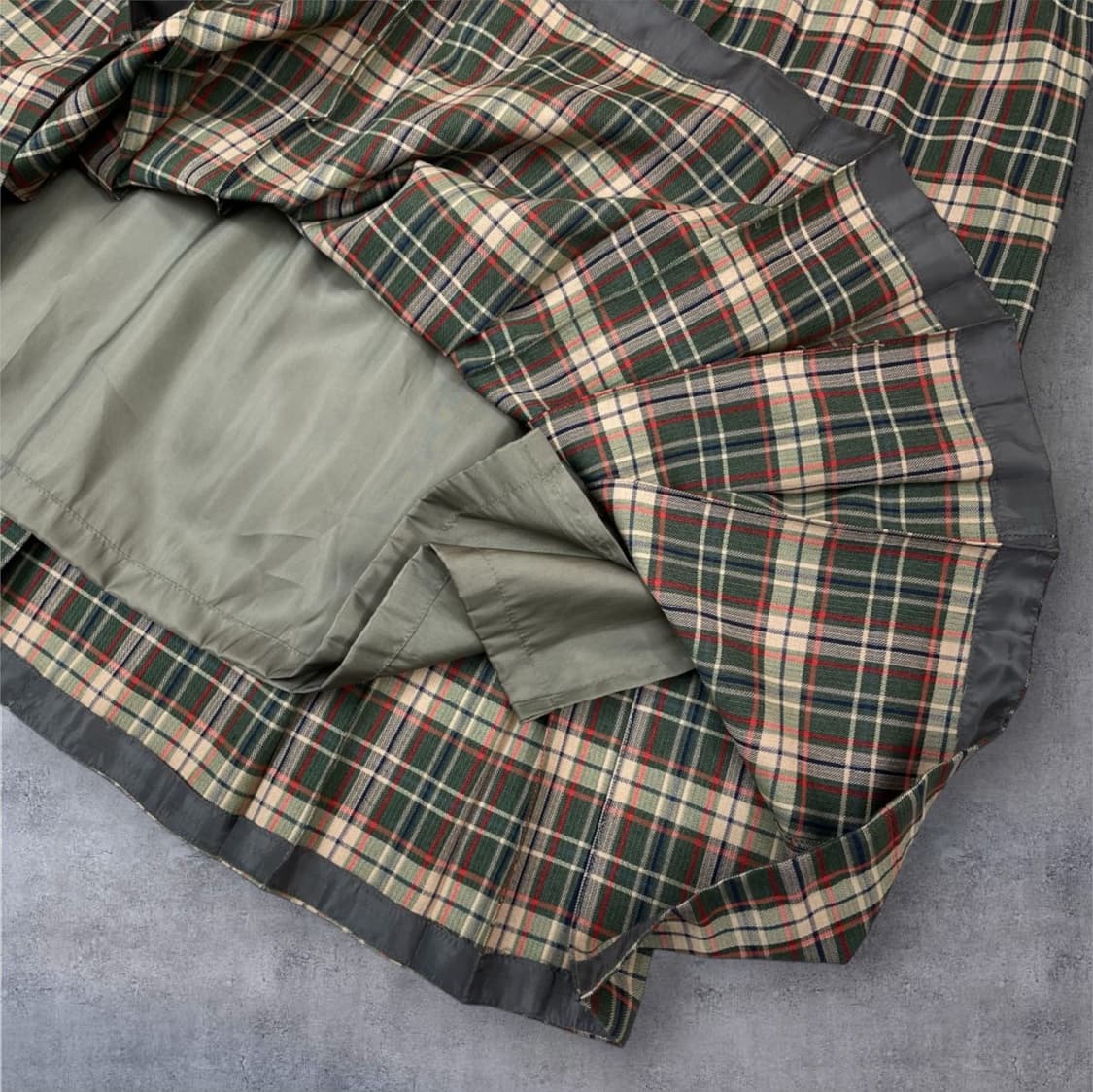 닥스 Daks 체크 클래식 올드스쿨 플리츠 롱스커트 82 상품이미지4