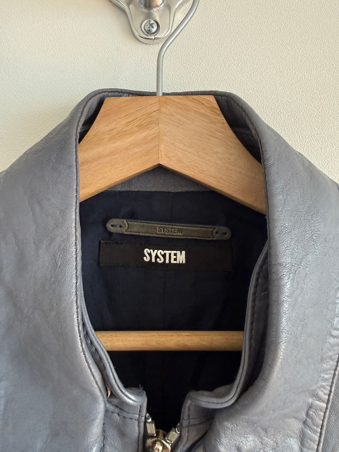 시스템(SYSTEM) 램스킨 레더 자켓(카라 탈착 가능, 한섬) 상품이미지7