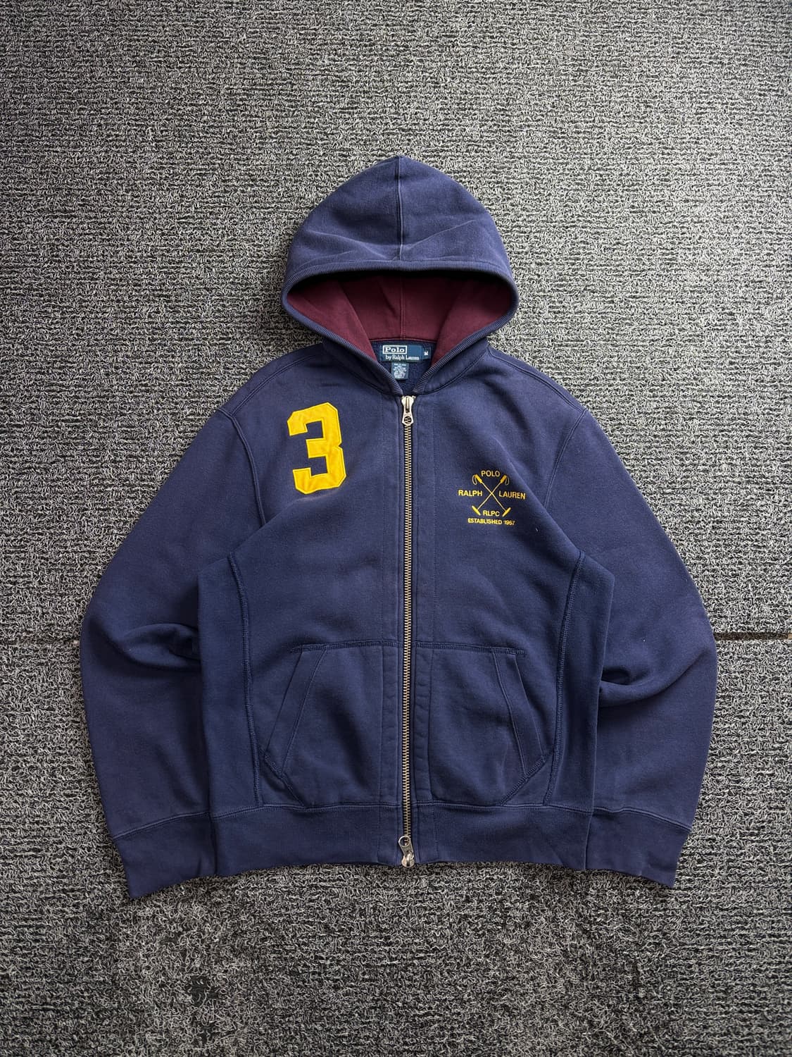 90s 폴로 랄프로렌 빅로고 후디 집업 2729 상품이미지2