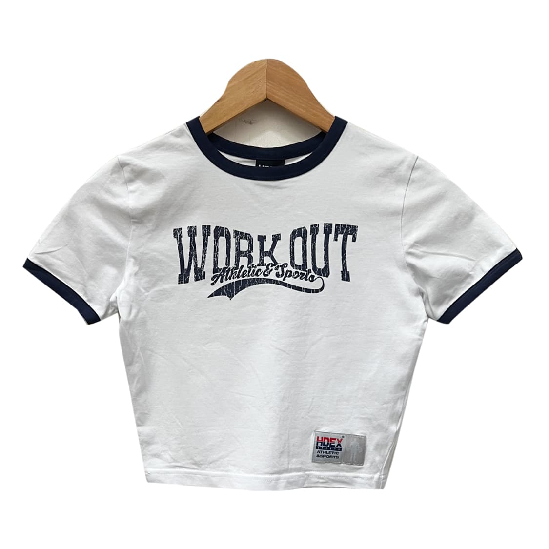 HDEX 에이치덱스 우먼스 워크아웃 스웨시 화이트 크롭탑 S 상품이미지1