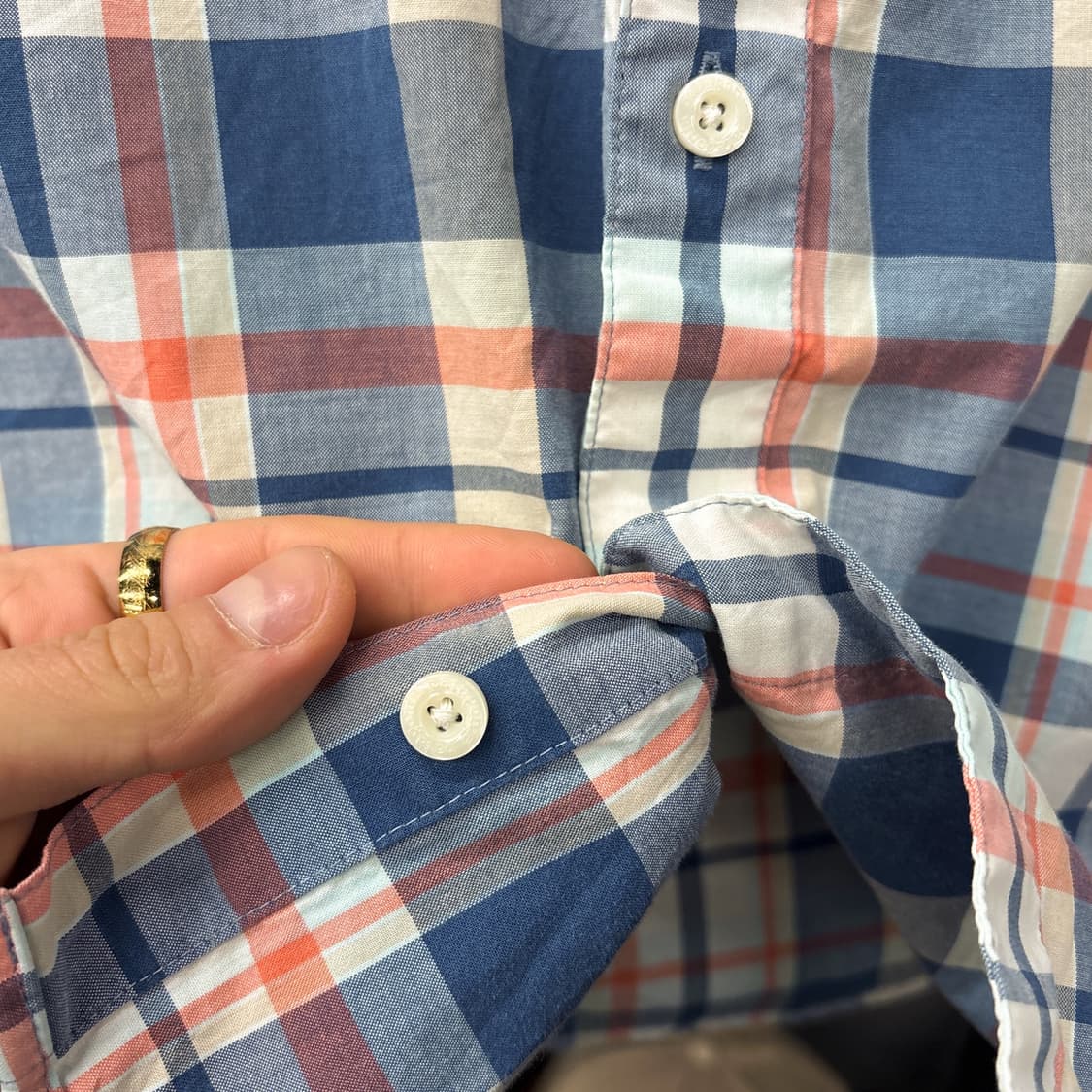 00s 파타고니아 오가닉코튼 멀티체크 클래식핏 반팔셔츠 N1249 상품이미지7