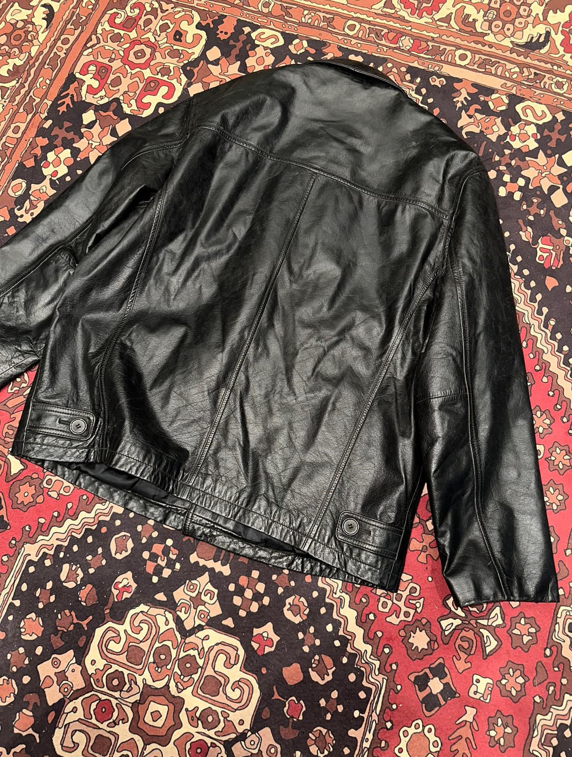 ( L ) 가죽카코트 가죽자켓 레더자켓 빈티지가죽 가죽셔츠 가죽남방 상품이미지6