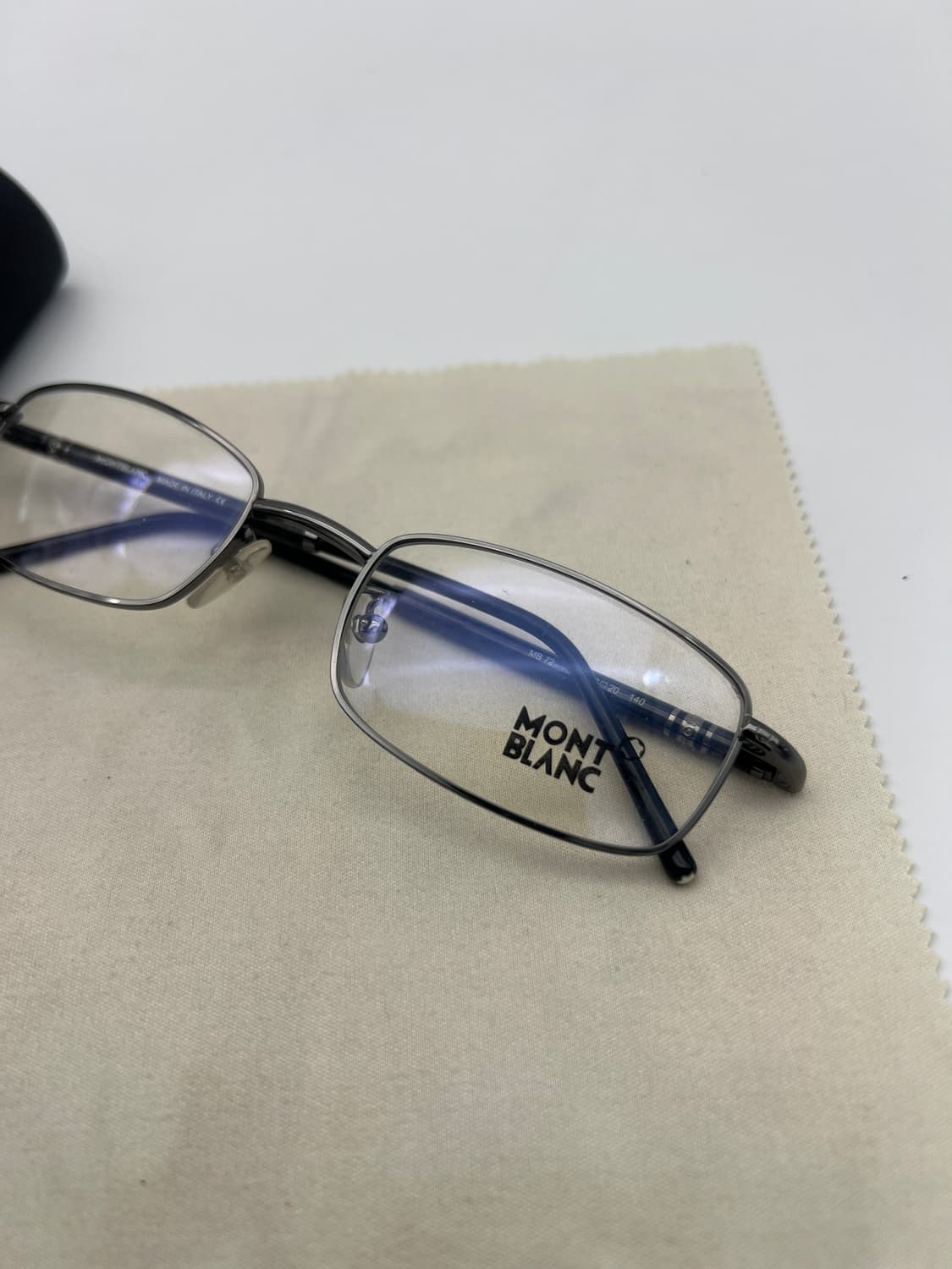 MONTBLANC 메탈 직사각 안경 MB 72 A36 상품이미지1