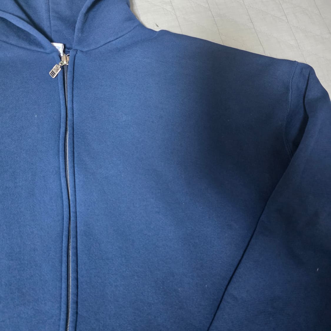 [XL] 90s 러셀 애슬레틱 후드집업 네이비 굿컨디션 상품이미지4