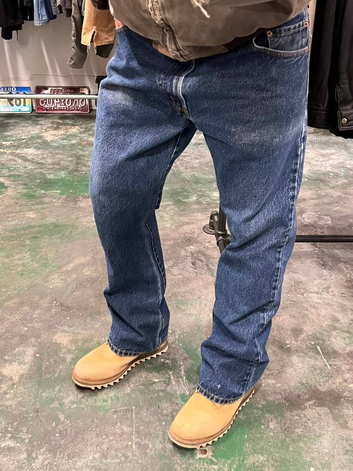 [36] 리바이스 517 부츠컷 빈티지 워싱 데님팬츠 중청 상품이미지4