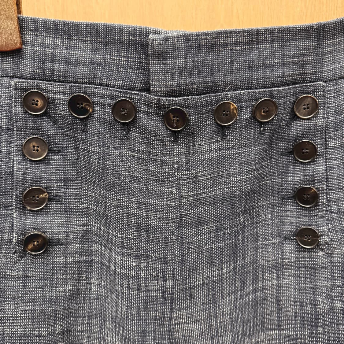 크리스찬 디올 더블 버튼 하이웨스트 팬츠 텍스처드 클래식 그레이 상품이미지6