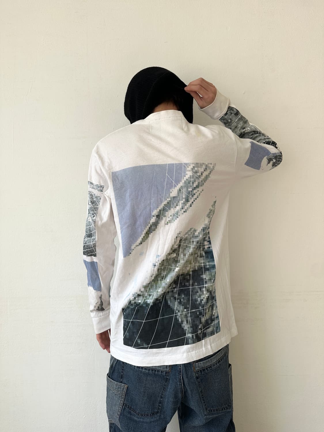 후드바이에어 3D 마운틴 그리드 롱슬리브 상품이미지3