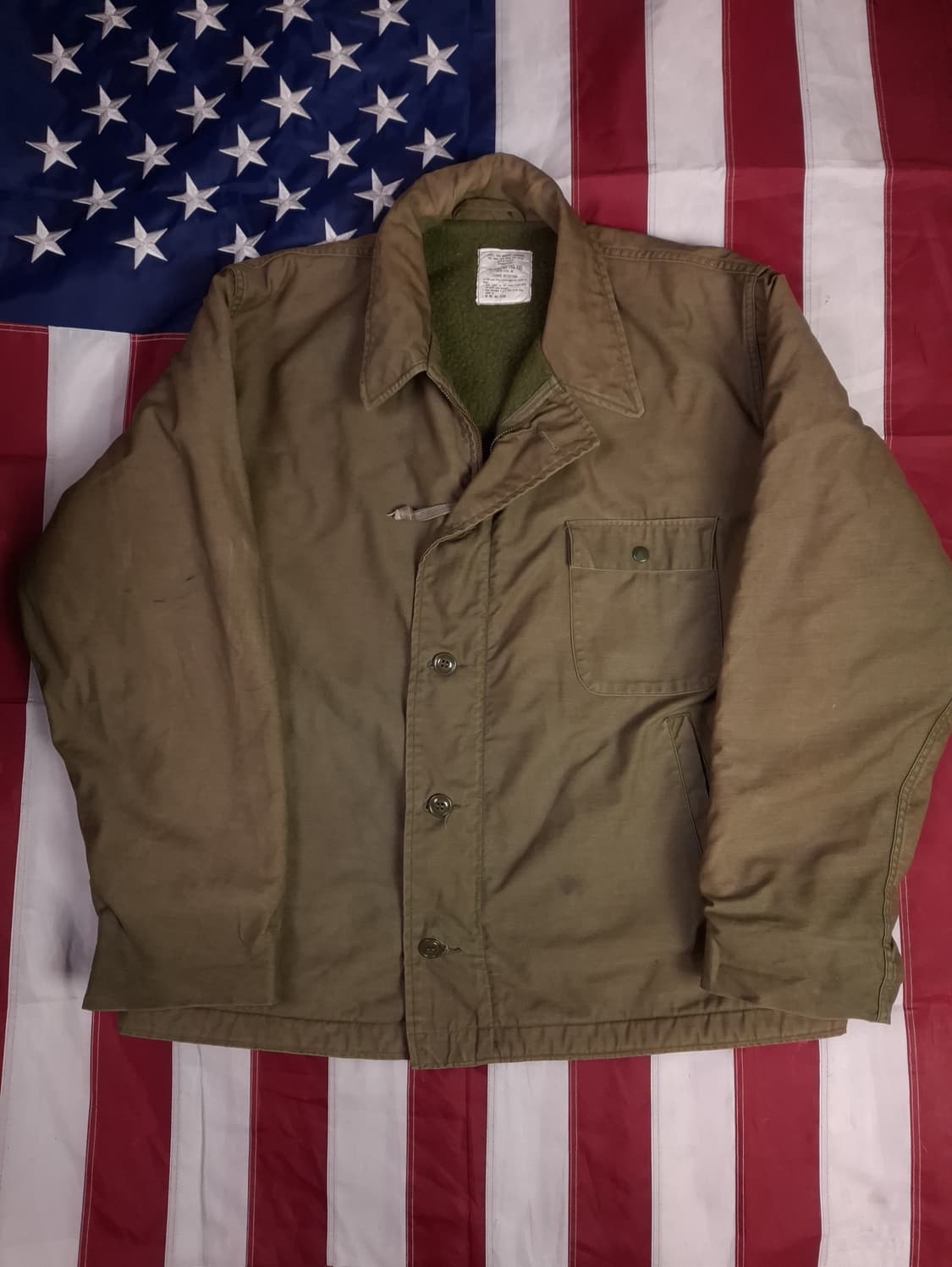 오리지날 미해군 A-2 덱자켓 상품이미지2