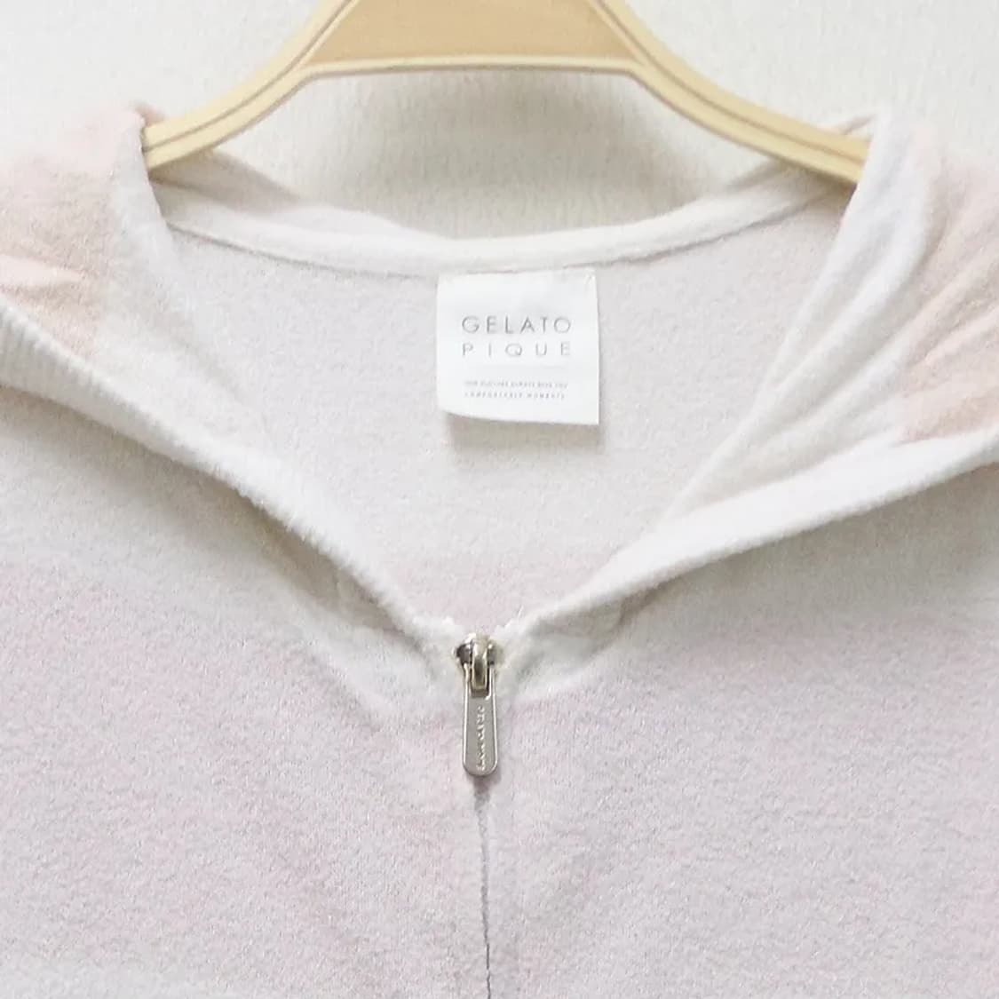 젤라또피케 스트라이프 딸기우유 수면 후드 집업 64316 상품이미지3