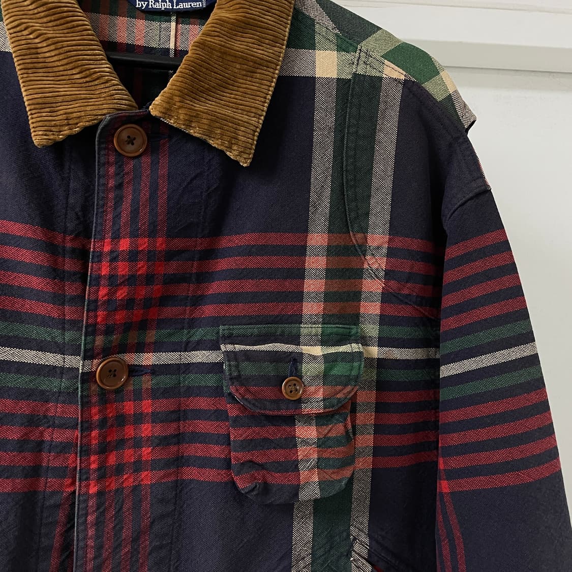 폴로 랄프로렌 체크 헌팅 자켓 L 상품이미지4