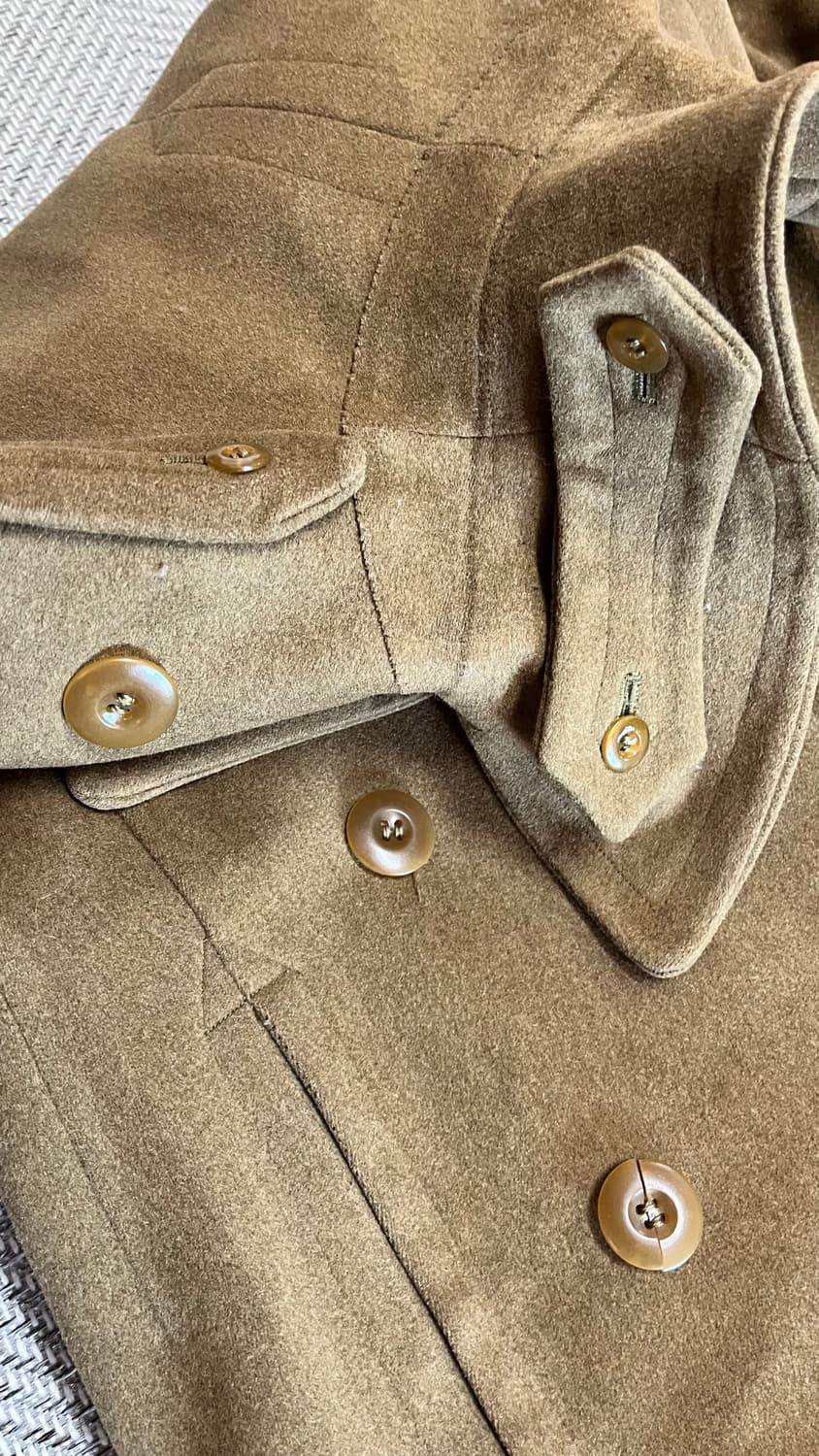 40s 미군 빈티지 더블브레스티드 코트 상품이미지10