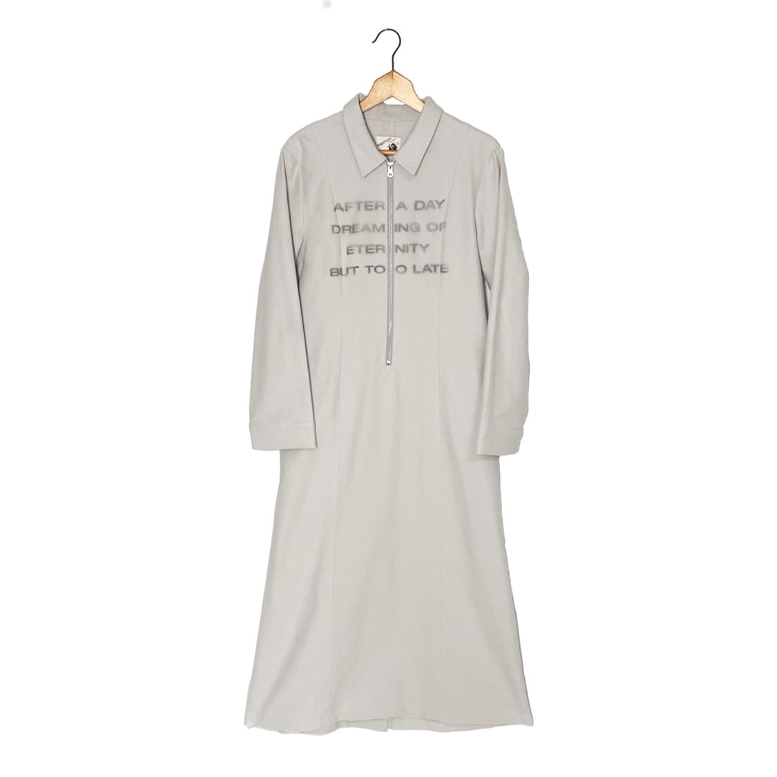 플란넬 지퍼 롱원피스 상품이미지1