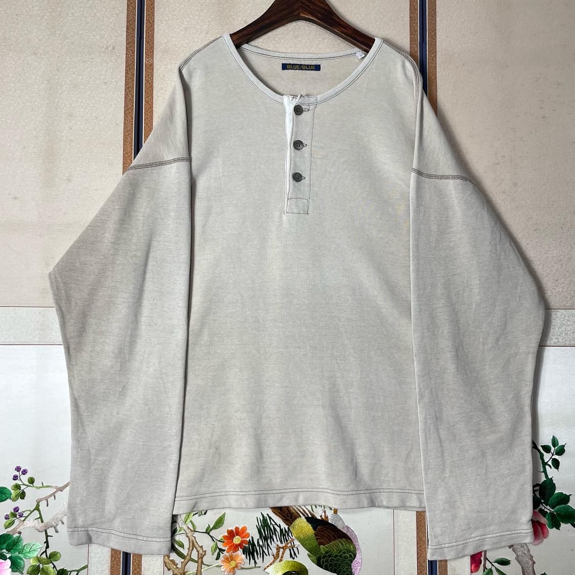 Blue Blue Japan 헨리넥 슬리브 상품이미지1
