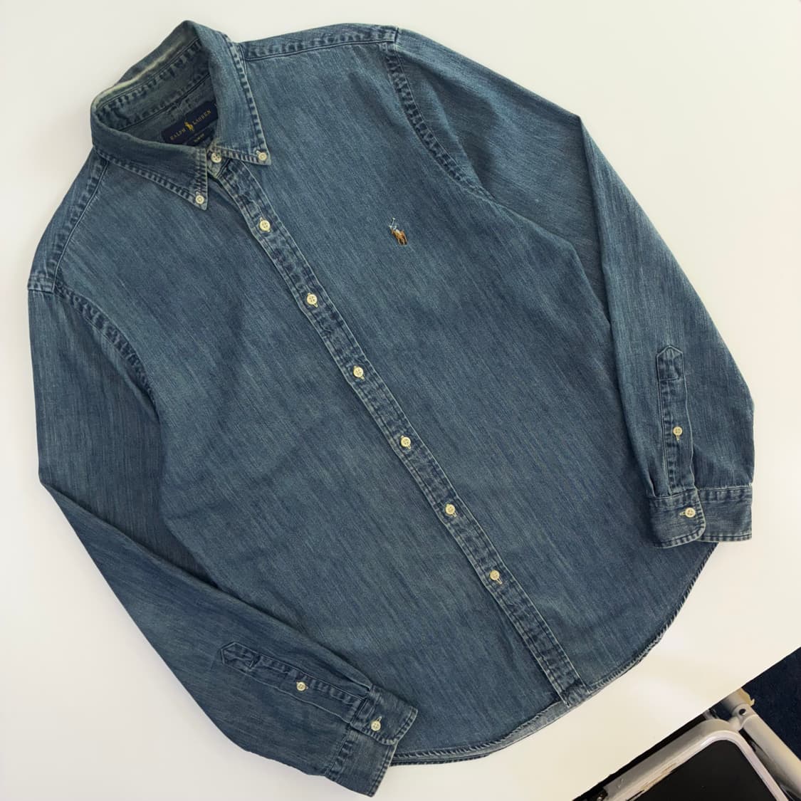 Polo  폴로 랄프로렌 자수 코튼 데님 셔츠 상품이미지2