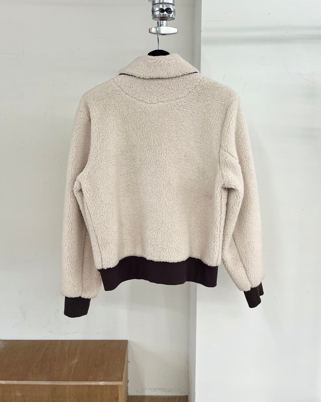 랄프로렌 블랙라벨 크림 폭스레더 플리스 코트 상품이미지6