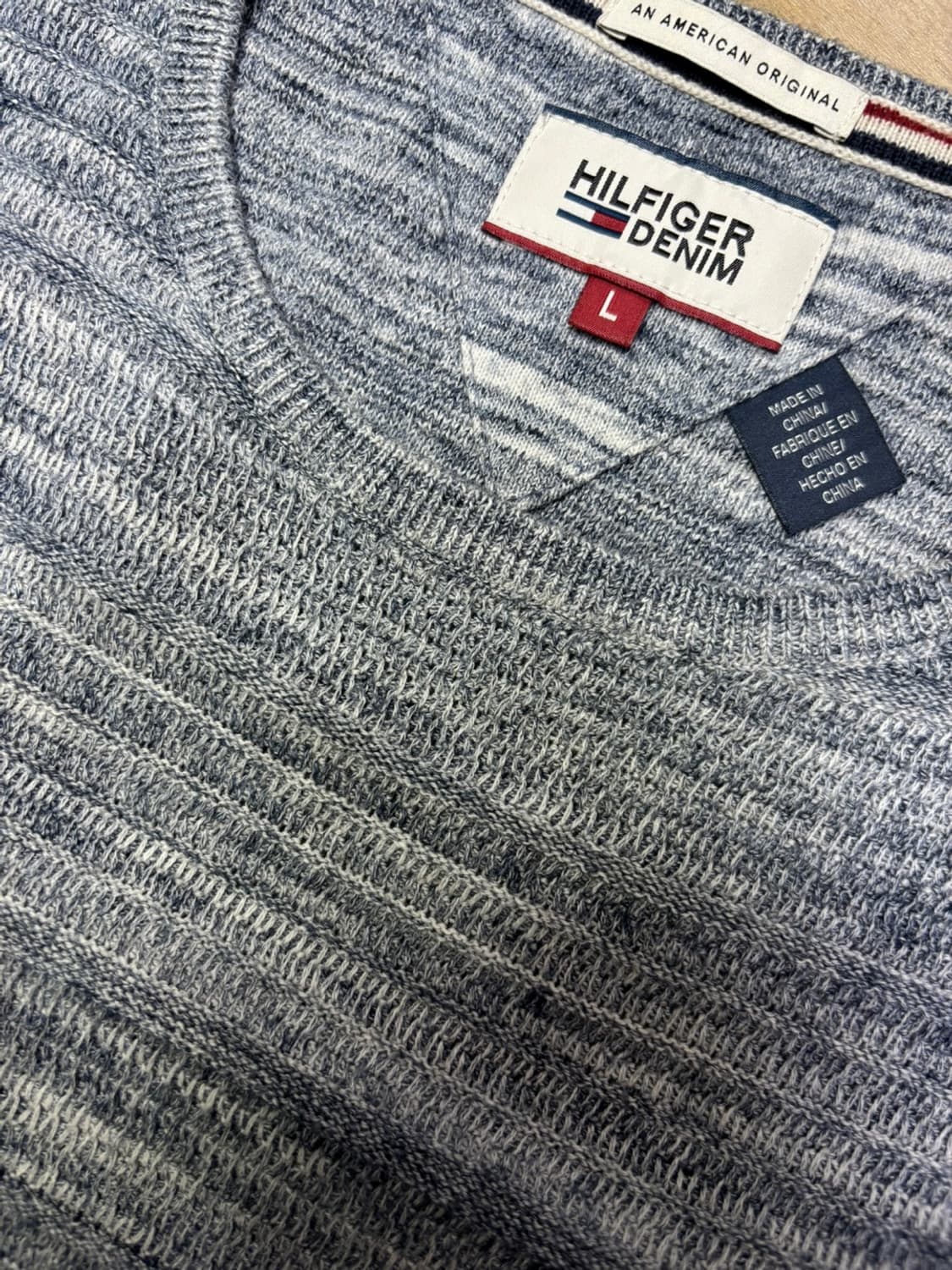 타미힐피거 그레이 텍스처 니트 상품이미지6