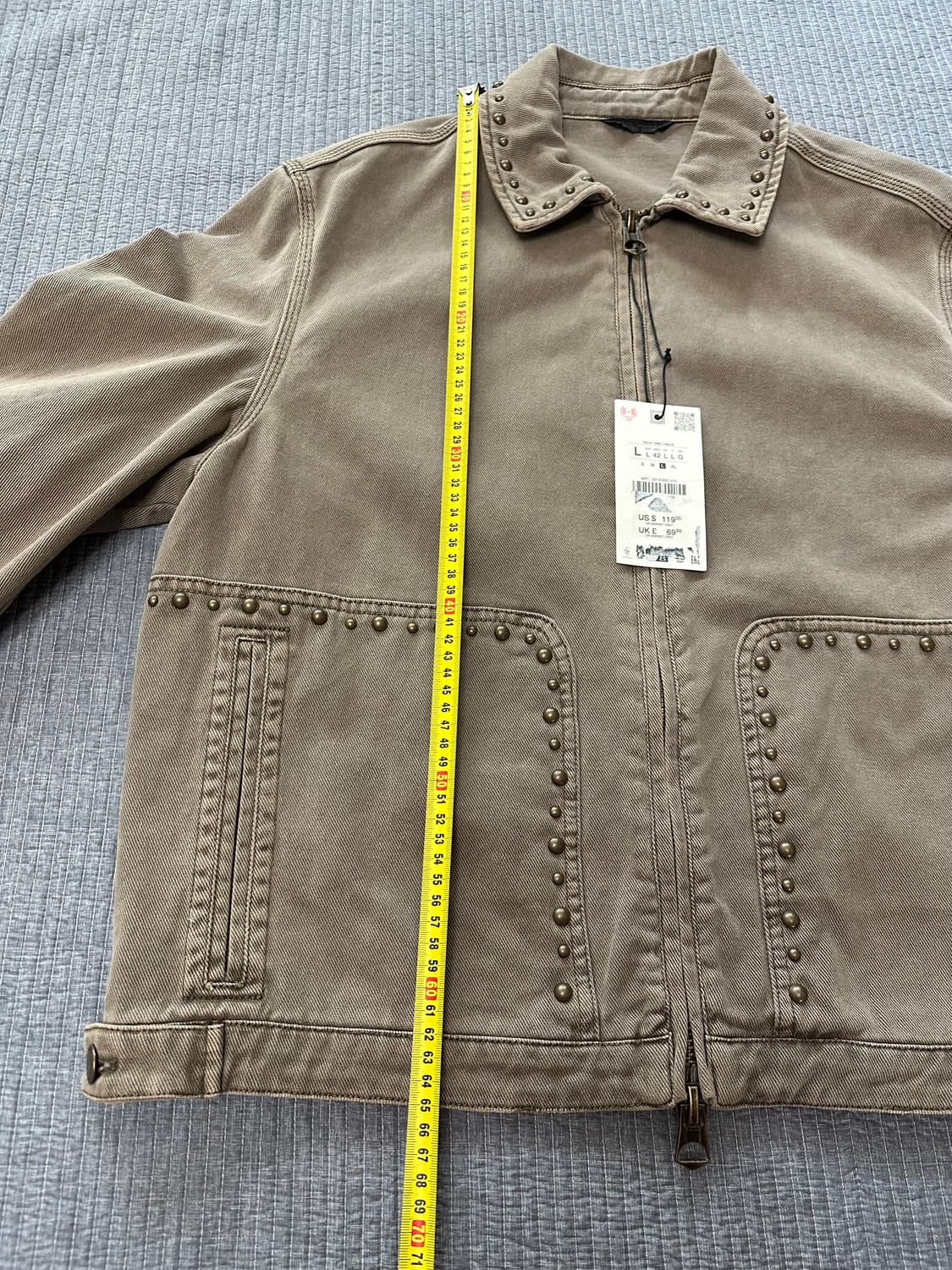 (L) 자라 웨스턴 스터드 자켓 상품이미지4