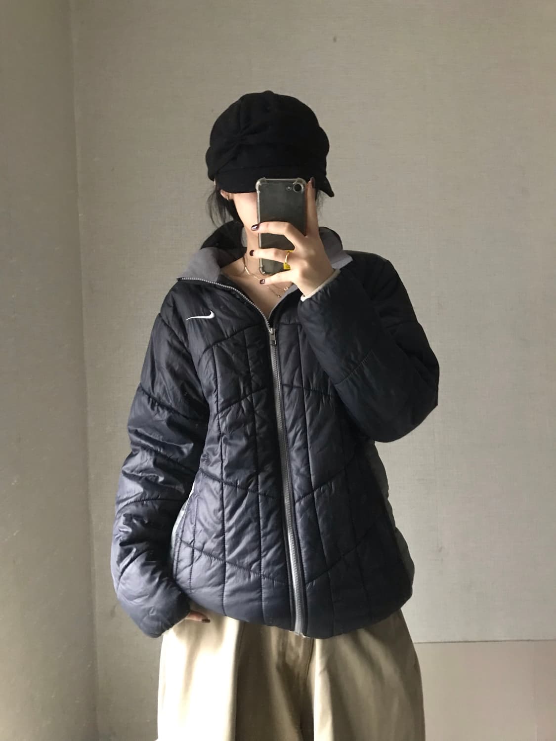 나이키 블랙 경량패딩 상품이미지4