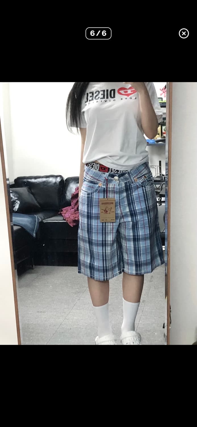 트루릴리젼 서프 체크 하프 팬츠 상품이미지6