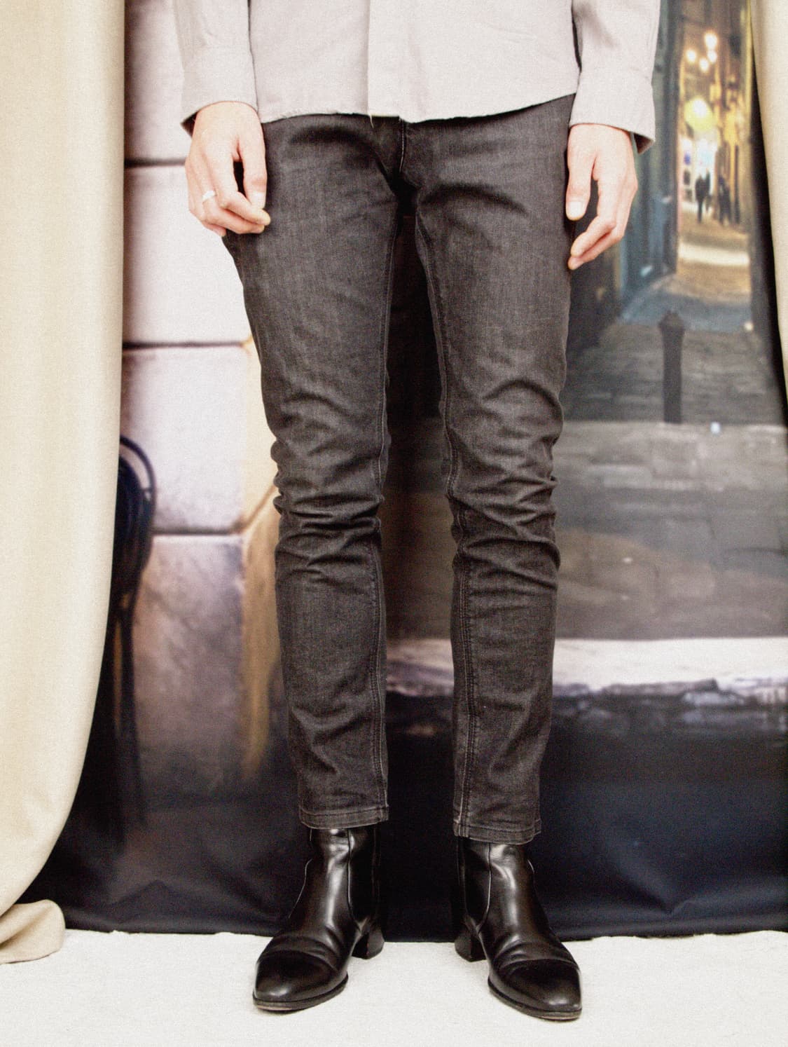 Side Pocket Skinny Denim Jeans 상품이미지2
