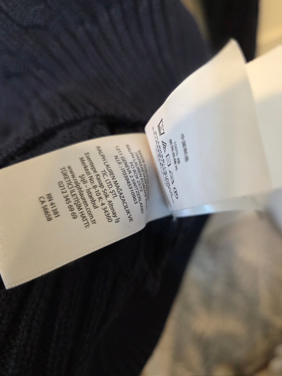 폴로 랄프로렌 네이비 케이블 니트 XL 상품이미지5