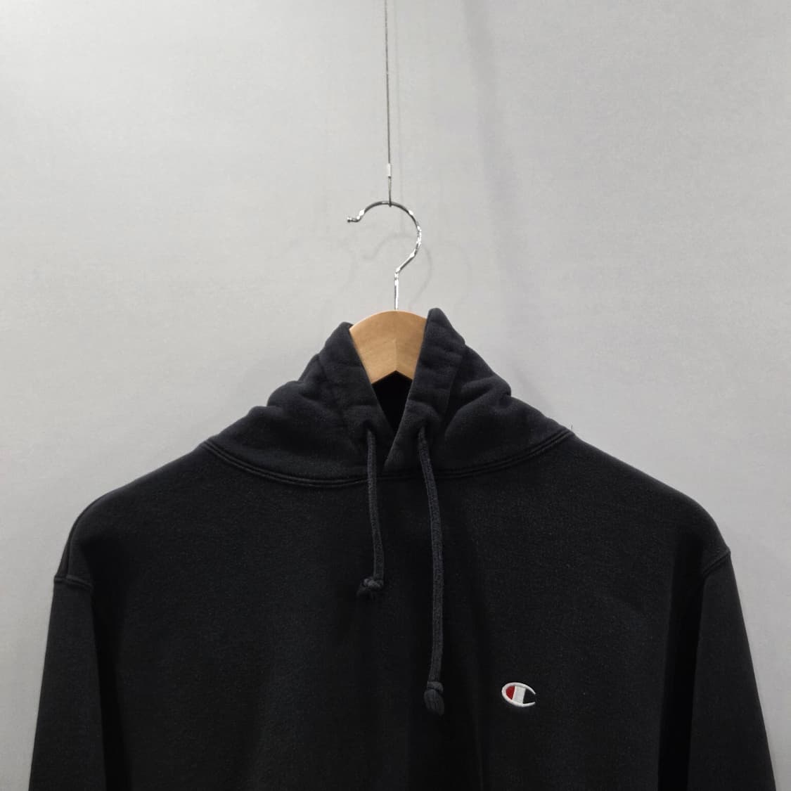 챔피온 스몰로고 자수 후드티 블랙 XL  상품이미지2