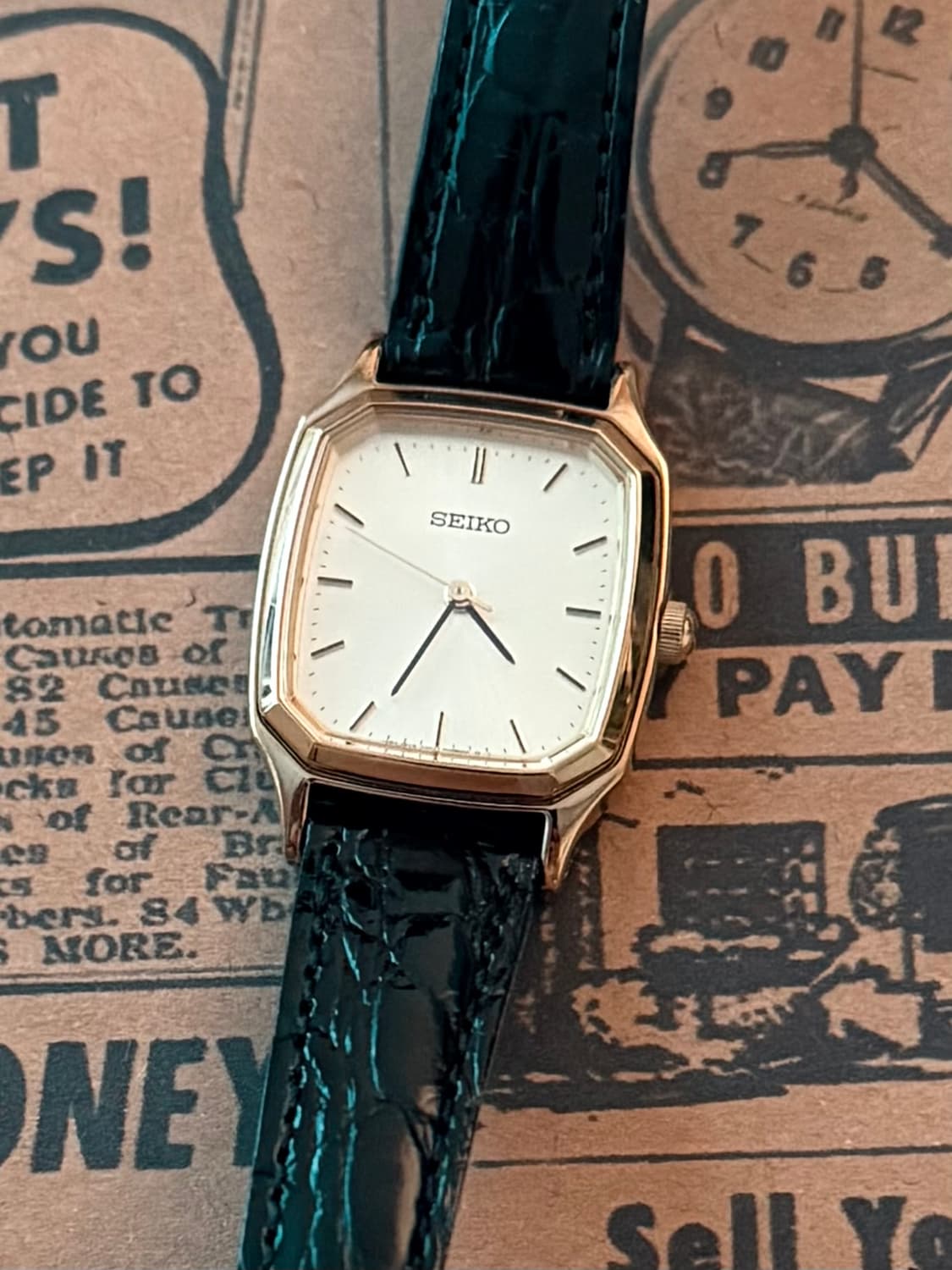 세이코 Seiko 스퀘어 골드 상품이미지1