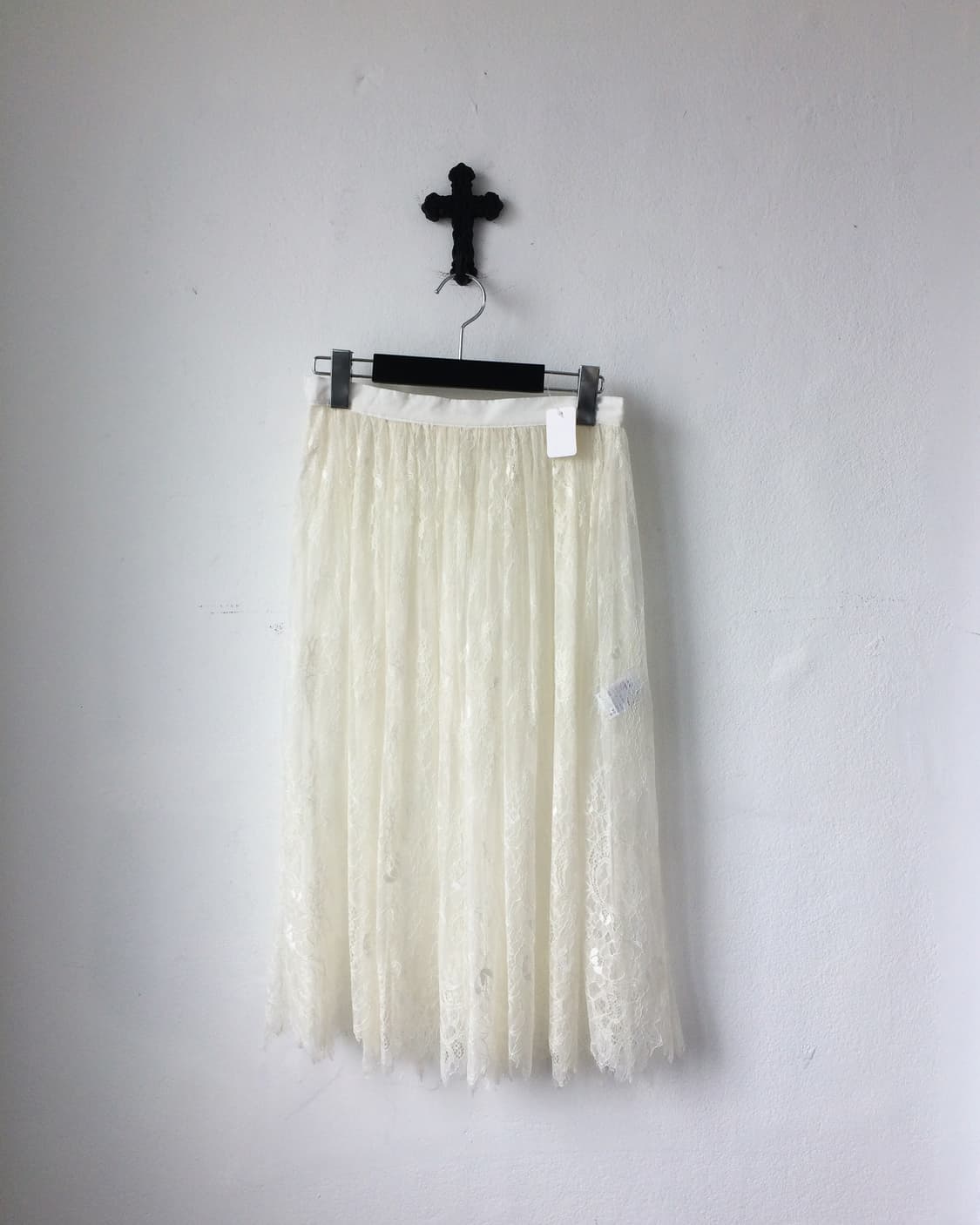 See through lace layered long skirt 상품이미지1