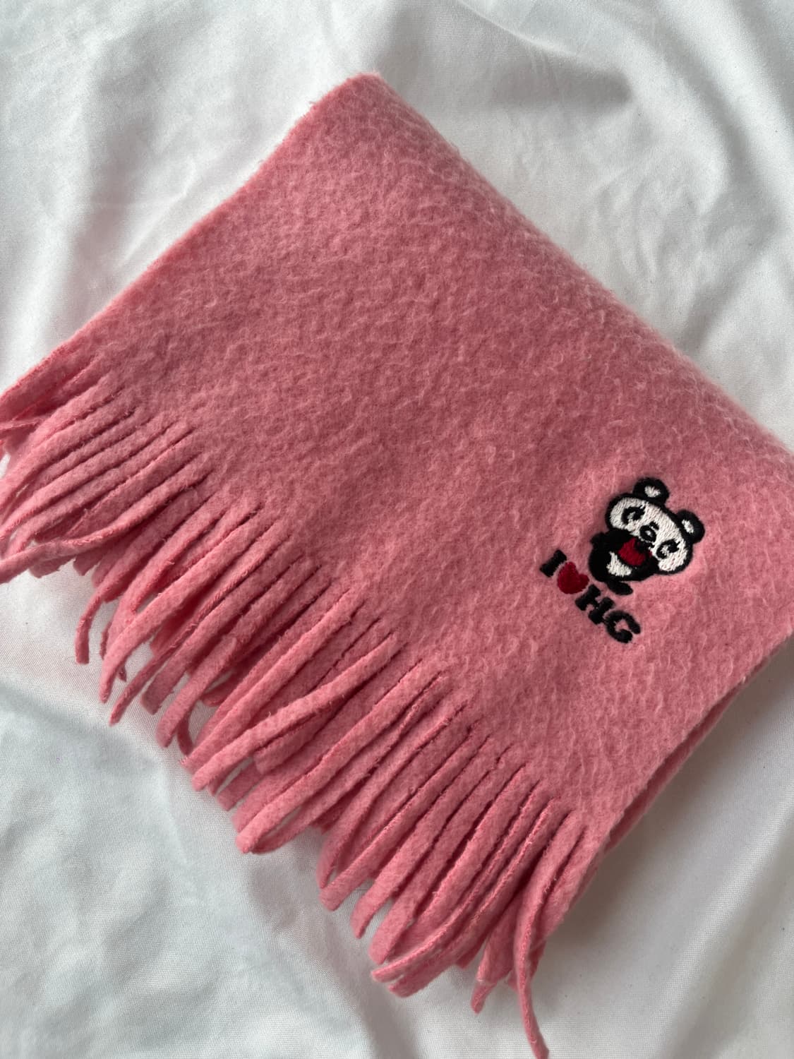 히스테릭 글래머 아카이브 I♡HG 팬더 목도리 머플러 상품이미지1