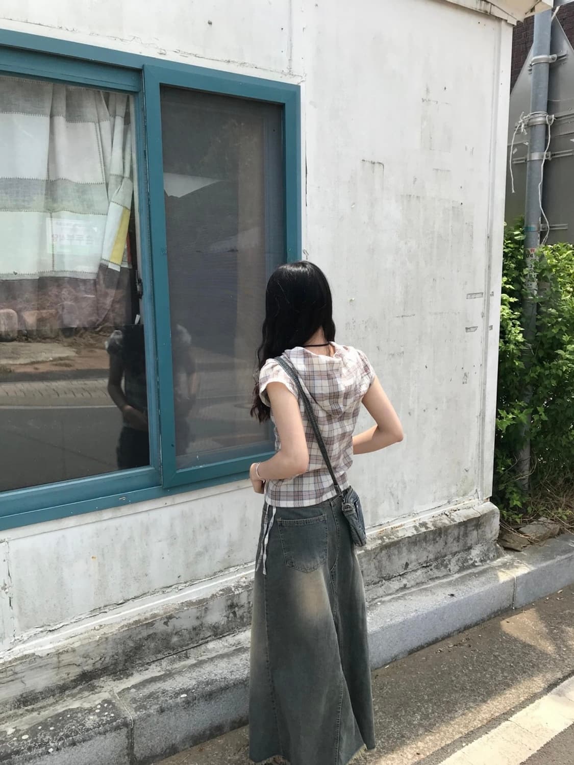 시즐 seezul 리빈 빈티지 롱스커트 중청 S 상품이미지5