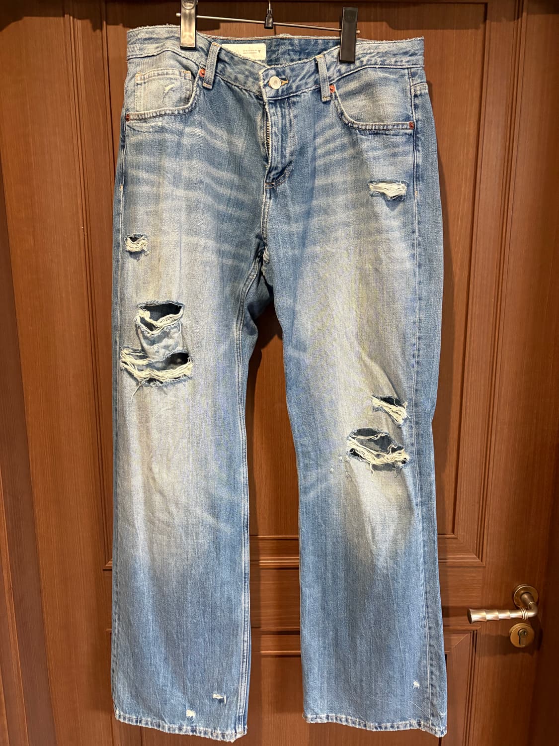 Zara TRF 로우라이즈 와이드 레그진 34size 상품이미지6