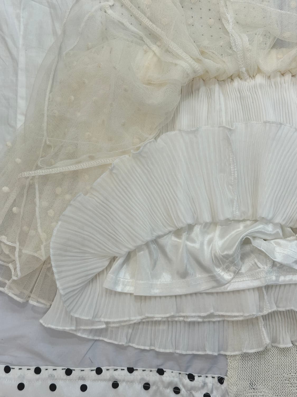 도트 레이스 레이어드 스커트  상품이미지7