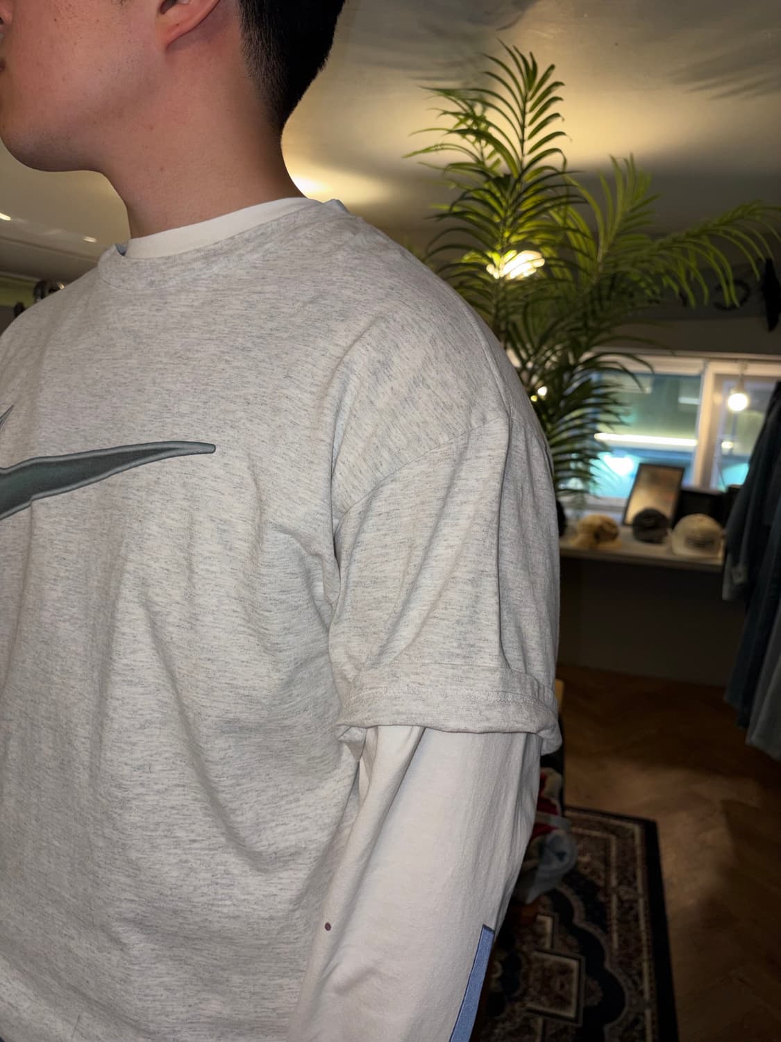 90’s Nike big swoosh logo print T-shirt  상품이미지7