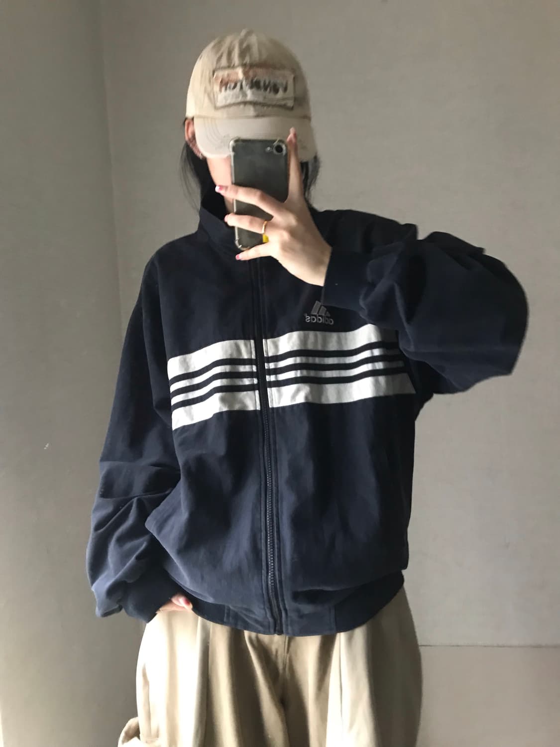 아디다스 90s 오버핏 면집업 상품이미지3